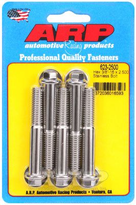 623-2500, ARP 623-2500 SAE Bolt Kit 3/8-16 x 2.500 hex SS bolts في الإمارات العربية المتحدة, دبي. Condition - new. Price 240 AED. Photo, seller contacts | AUTO.AE