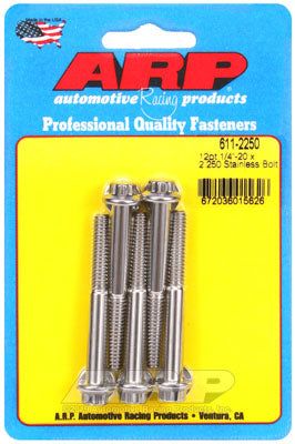 611-2250, ARP 611-2250 SAE Bolt Kit 1/4-20 x 2.250 12pt SS bolts في الإمارات العربية المتحدة, دبي. Condition - new. Price 220 AED. Photo, seller contacts | AUTO.AE