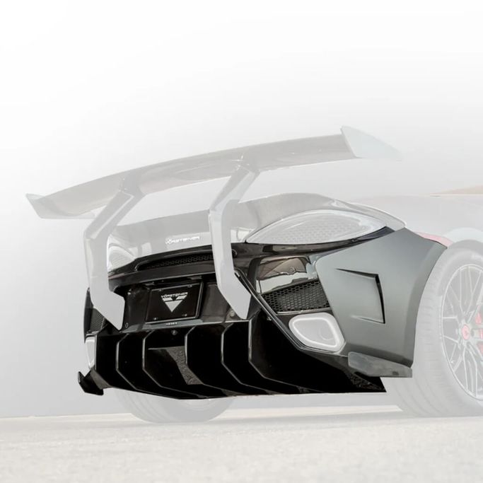 MVR1140, VORSTEINER MVR1140 Rear Bumper with Rear Diffuser 570-VX (Gloss Carbon) for MCLAREN 570S 2015-2021 في الإمارات العربية المتحدة, دبي. Condition - new. Price 46,550 AED. Photo, seller contacts | AUTO.AE