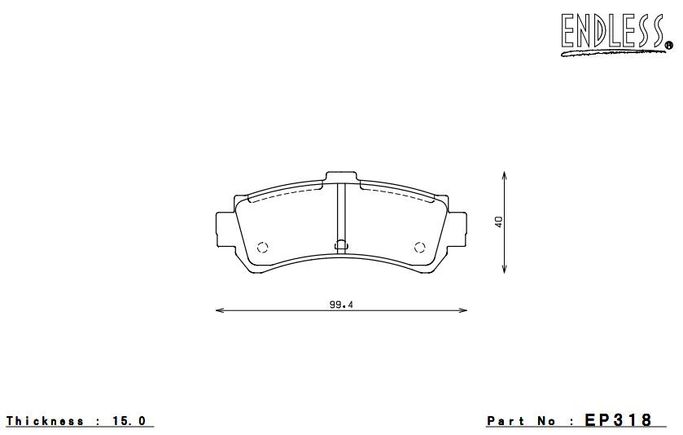 EP318SSY, ENDLESS EP318SSY Rear brake pads NISSAN SUNNY B14 في الإمارات العربية المتحدة, دبي. Condition - new. Price ⁦830 AED⁩. Photo, seller contacts | AUTO.AE