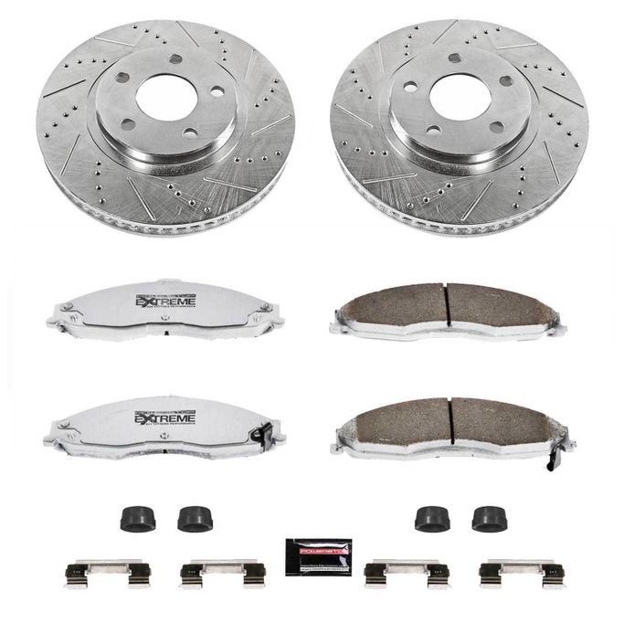 PWR-K1547-26, PowerStop Z26 Street Warrior Brake Upgrade Kits for 1998-2002 CAMARO, FIREBIRD - K1547-26 في الإمارات العربية المتحدة, دبي. Condition - new. Price ⁦1,450 AED⁩. Photo, seller contacts | AUTO.AE