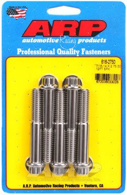616-2750, ARP 616-2750 SAE Bolt Kit 7/16-14 X 2.750 12pt SS bolts في الإمارات العربية المتحدة, دبي. Condition - new. Price 290 AED. Photo, seller contacts | AUTO.AE