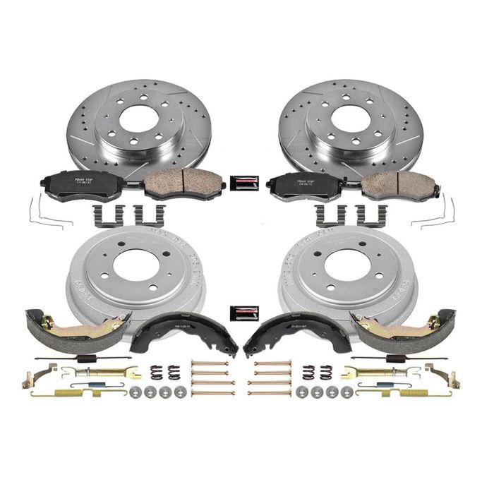 PWR-K15157DK, PowerStop Z23 Evolution Sport Disc and Drum Brake Upgrade Kits for 1998-2001 ELANTRA, 1999 TIBURON - K15157DK في الإمارات العربية المتحدة, دبي. Condition - new. Price ⁦1,340 AED⁩. Photo, seller contacts | AUTO.AE