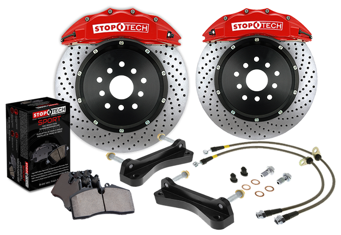 83.857.6700.72, STOPTECH 83.857.6700.72 BBK 2PC ROTOR, FRONT DRILLED 355X32/ST60 RED TOYOTA SUPRA '93-98 في الإمارات العربية المتحدة, دبي. Condition - new. Price 17,810 AED. Photo, seller contacts | AUTO.AE