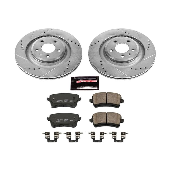 PWR-K4746, PowerStop Z23 Evolution Sport Brake Upgrade Kits for 2010-2011 S4, 2008-2011 S5 - K4746 in UAE, Dubai. Condition - new. Price 1,540 AED. Photo, seller contacts | AUTO.AE