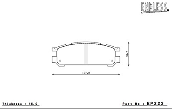 EP223ME20, ENDLESS EP223ME20 Rear brake pads SUBARU IMPREZA/RS/WRX STI/GC8/GF8 WRX STi/LEGACY TURB/GT в ОАЭ, Дубай. Состояние - новое. Цена ⁦1 160 AED⁩. Фото, контакты продавца | AUTO.AE