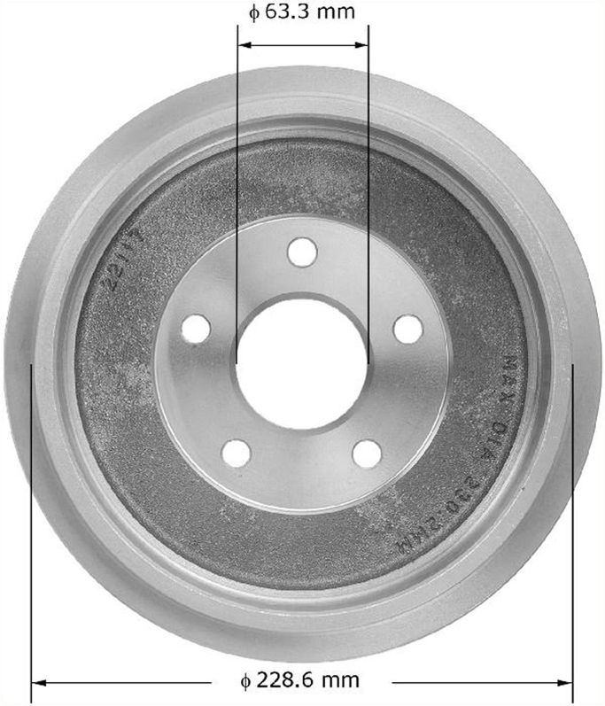 BEN-PDR0840, Bendix Brakes Brake Drums for 2010-2013 TRANSIT CONNECT - PDR0840 in UAE, Dubai. Condition - new. Price 280 AED. Photo, seller contacts | AUTO.AE