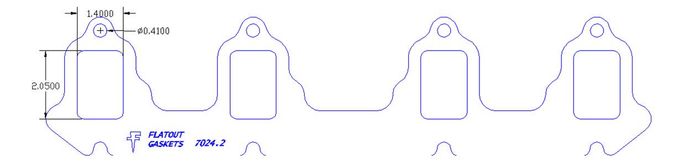 FOG-7024-2S, Flatout Gaskets Header Gaskets 7024-2S في الإمارات العربية المتحدة, دبي. Condition - new. Price 240 AED. Photo, seller contacts | AUTO.AE