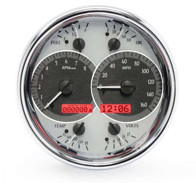DAK-VHX-1019-S-R, Dakota Digital VHX Series Universal Round Analog Gauge Kits VHX-1019-S-R в ОАЭ, Дубай. Состояние - новое. Цена ⁦4 520 AED⁩. Фото, контакты продавца | AUTO.AE
