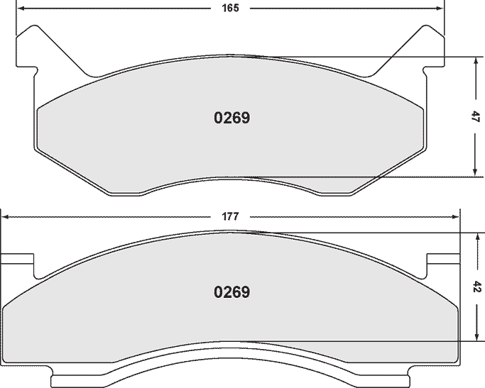 0269.10, PFC 0269.10 Front Brake Pads Z-RATED for DODGE AD/AW (76-80), B-100 (73-80), D/W-100 (73-89), AD/AW-150 (81-92), B-1500/2500/3500 (96-98),D/W-150 (79-93) в ОАЭ, Дубай. Состояние - новое. Цена ⁦540 AED⁩. Фото, контакты продавца | AUTO.AE