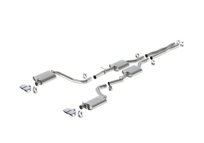 140628, BORLA 140628 Cat Back Exhaust System, Challenger R / T V8-5.7L RWD, Tip №43, 2015-16, sound ATAK в ОАЭ, Дубай. Состояние - новое. Цена ⁦10 010 AED⁩. Фото, контакты продавца | AUTO.AE