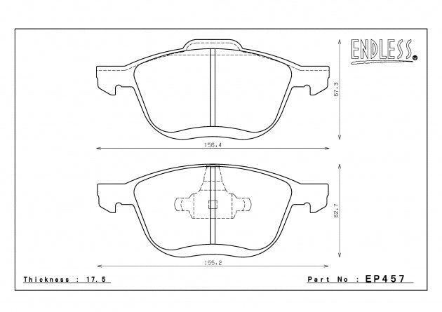 EP457SSY, ENDLESS EP457SSY Front brake pads MAZDA 3 (04-12)/MAZDA 5 (06-12) в ОАЭ, Дубай. Состояние - новое. Цена 720 AED. Фото, контакты продавца | AUTO.AE