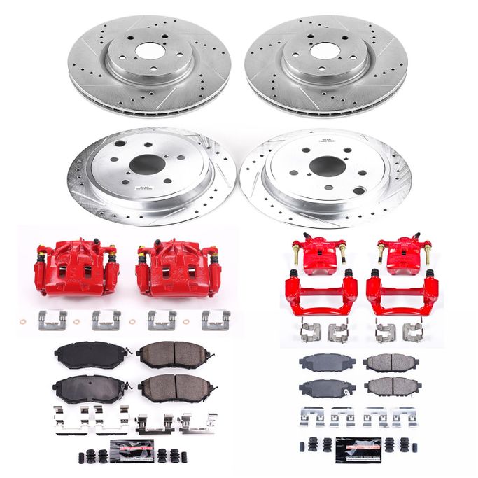 PWR-KC6932, PowerStop Z23 Evolution Sport Brake Upgrade Kits with Calipers for 2015-2020 WRX - KC6932 في الإمارات العربية المتحدة, دبي. Condition - new. Price ⁦4,460 AED⁩. Photo, seller contacts | AUTO.AE