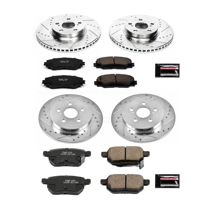PWR-K4140, PowerStop Z23 Evolution Sport Brake Upgrade Kits for 2009-2019 COROLLA, 2009-2013 MATRIX, 2009-2010 VIBE - K4140 in UAE, Dubai. Condition - new. Price 1,300 AED. Photo, seller contacts | AUTO.AE