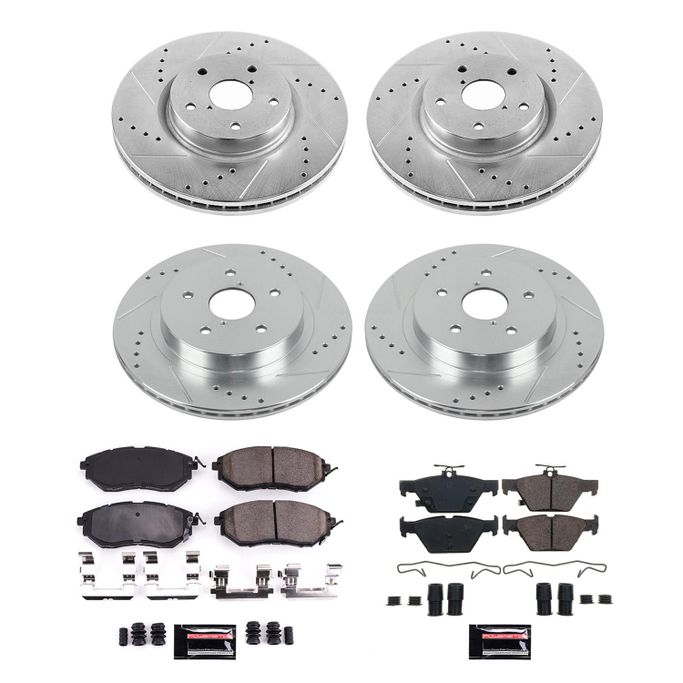 PWR-K7028, PowerStop Z23 Evolution Sport Brake Upgrade Kits for 2015-2019 LEGACY, OUTBACK, 2016-2021 WRX - K7028 в ОАЭ, Дубай. Состояние - новое. Цена ⁦2 010 AED⁩. Фото, контакты продавца | AUTO.AE