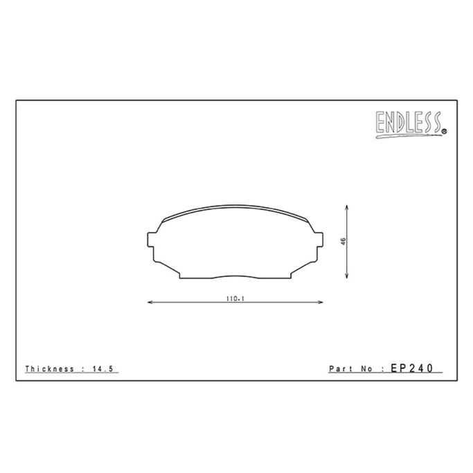 EP240MA45B, ENDLESS EP240MA45B Front brake pads MAZDA MX-5 Miata (90-93) in UAE, Dubai. Condition - new. Price 1,900 AED. Photo, seller contacts | AUTO.AE