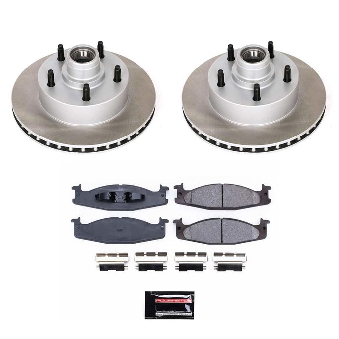PWR-SC1831, PowerStop Z17 Evolution Plus Semi-Coated Rotor Brake Kits for 1994-2001 E-150 ECONOLINE, 1994-1996 F-150 - SC1831 в ОАЭ, Дубай. Состояние - новое. Цена 1 240 AED. Фото, контакты продавца | AUTO.AE