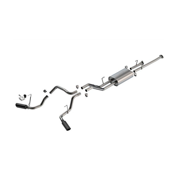 140332BC, BORLA 140332BC Cat-Back Exhaust 2.25", Touring (4" Black Chrome Tips) for TOYOTA Tundra 4.6L / 5.7L 2009-2021 في الإمارات العربية المتحدة, دبي. Condition - new. Price ⁦7,980 AED⁩. Photo, seller contacts | AUTO.AE