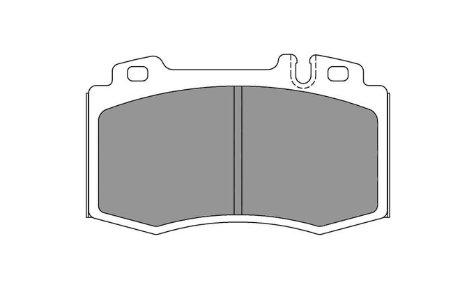 FCP1661H, FERODO FCP1661H Front Brake Pads DS2500 for MERCEDES-BENZ SLK 55 AMG (R171) / CL55 AMG (C215) في الإمارات العربية المتحدة, دبي. Condition - new. Price ⁦1,300 AED⁩. Photo, seller contacts | AUTO.AE