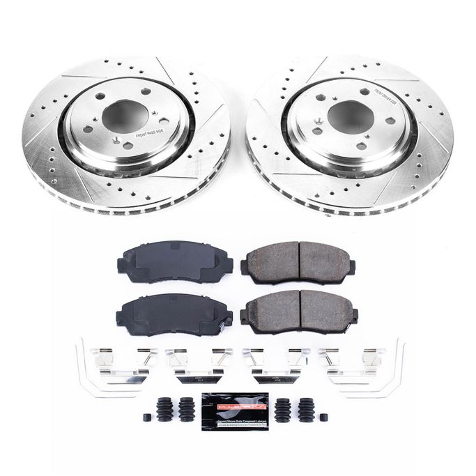 PWR-K6959, PowerStop Z23 Evolution Sport Brake Upgrade Kits for 2015-2017 ODYSSEY, 2019-2025 PASSPORT - K6959 في الإمارات العربية المتحدة, دبي. Condition - new. Price ⁦1,310 AED⁩. Photo, seller contacts | AUTO.AE