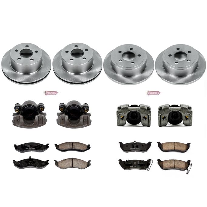 PWR-KCOE2154, PowerStop Z17 Evolution Plus Stock Replacement Brake Kits with Calipers for 2003-2006 WRANGLER - KCOE2154 в ОАЭ, Дубай. Состояние - новое. Цена 2 260 AED. Фото, контакты продавца | AUTO.AE