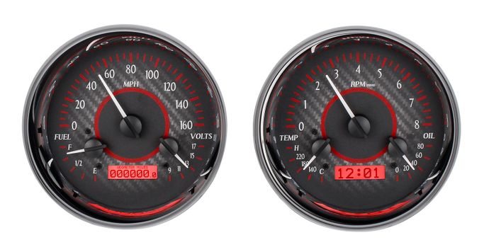 DAK-VHX-1014-C-R, Dakota Digital VHX Series Universal Round Analog Gauge Kits VHX-1014-C-R в ОАЭ, Дубай. Состояние - новое. Цена ⁦4 520 AED⁩. Фото, контакты продавца | AUTO.AE