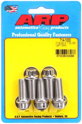 714-1000, ARP 714-1000 SAE Bolt Kit 7/16-20 x 1.000 12pt SS bolts in UAE, Dubai. Condition - new. Price 230 AED. Photo, seller contacts | AUTO.AE