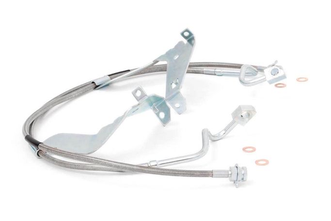 ROU-89710, Rough Country Stainless Steel Extended Brake Lines for 2008-2015 F-250 SUPER DUTY, F-350 SUPER DUTY - 89710 في الإمارات العربية المتحدة, دبي. Condition - new. Price ⁦390 AED⁩. Photo, seller contacts | AUTO.AE