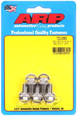 722-0560, ARP 722-0560 SAE Bolt Kit 5/16-24 x .560 hex SS bolts в ОАЭ, Дубай. Состояние - новое. Цена 200 AED. Фото, контакты продавца | AUTO.AE