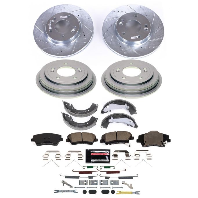 PWR-K15499DK, PowerStop Z23 Evolution Sport Disc and Drum Brake Upgrade Kits for 2017-2020 ELANTRA - K15499DK in UAE, Dubai. Condition - new. Price 1,430 AED. Photo, seller contacts | AUTO.AE