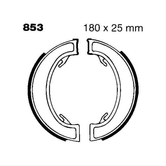 EBP-853, EBC Organic Brake Shoes for 1969-1972 BONNEVILLE 650 T120, 1966 BONNEVILLE 650 T120 POLICE - 853 in UAE, Dubai. Condition - new. Price ⁦340 AED⁩. Photo, seller contacts | AUTO.AE