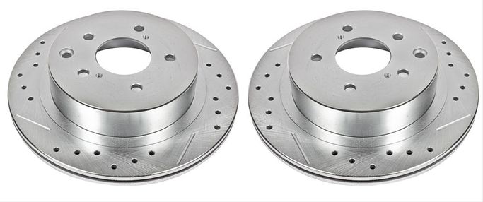 PWR-JBR-509XPR, PowerStop Evolution Drilled and Slotted Rotors for 1989-1996 300ZX - JBR509XPR in UAE, Dubai. Condition - new. Price 670 AED. Photo, seller contacts | AUTO.AE