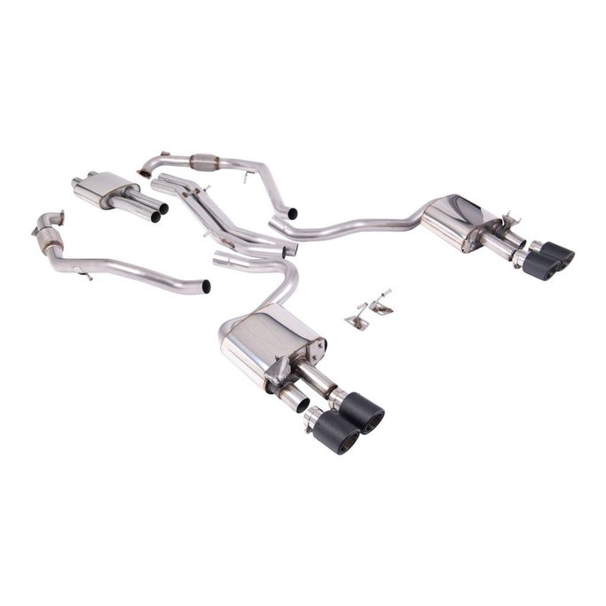 SSXAU1124, MILLTEK SSXAU1124 Cat-Back Exhaust, 2.5" (Carbon JET-100 Trims) for AUDI S5 (B9) 2017- in UAE, Dubai. Condition - new. Price 19,070 AED. Photo, seller contacts | AUTO.AE