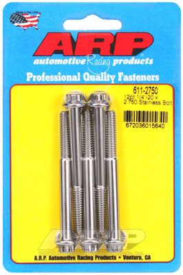 611-2750, ARP 611-2750 SAE Bolt Kit 1/4-20 x 2.750 12pt SS bolts في الإمارات العربية المتحدة, دبي. Condition - new. Price 220 AED. Photo, seller contacts | AUTO.AE