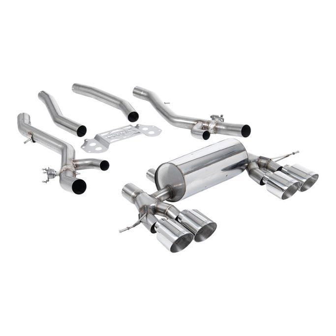 SSXBM1317, MILLTEK SSXBM1317 Secondary Cat-Back Exhaust, 3.15" (Polished GT-115 Trims) for BMW M3 (G80 / G81) / M4 (G82) في الإمارات العربية المتحدة, دبي. Condition - new. Price ⁦18,500 AED⁩. Photo, seller contacts | AUTO.AE