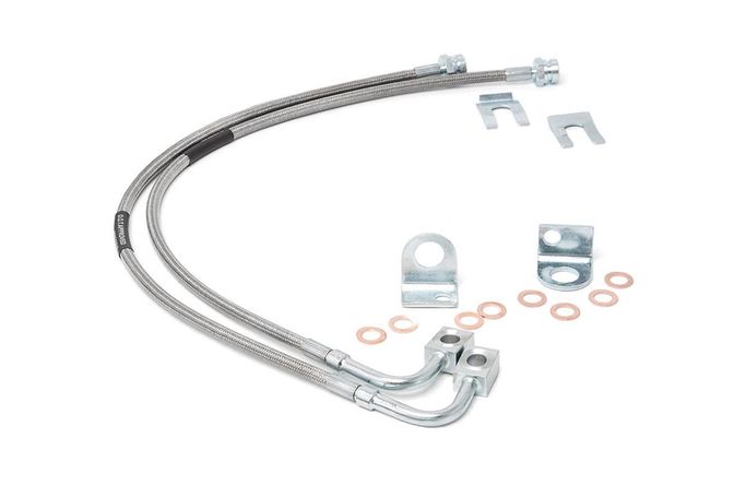 ROU-89708, Rough Country Stainless Steel Extended Brake Lines for 2007-2017 WRANGLER, 2018 WRANGLER JK - 89708 في الإمارات العربية المتحدة, دبي. Condition - new. Price ⁦240 AED⁩. Photo, seller contacts | AUTO.AE