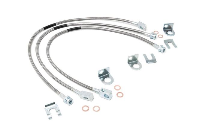 ROU-89715, Rough Country Stainless Steel Extended Brake Lines for 1985-2001 CHEROKEE, 1987-2006 WRANGLER - 89715 в ОАЭ, Дубай. Состояние - новое. Цена ⁦430 AED⁩. Фото, контакты продавца | AUTO.AE