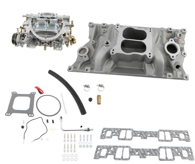 EDL-2007, Edelbrock Performer Vortec Intake Manifold and Carburetor Kits 2007 in UAE, Dubai. Condition - new. Price 4,370 AED. Photo, seller contacts | AUTO.AE