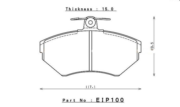 EIP100N35S, ENDLESS EIP100N35S Brake pads AUDI A4 in UAE, Dubai. Condition - new. Price 1,130 AED. Photo, seller contacts | AUTO.AE