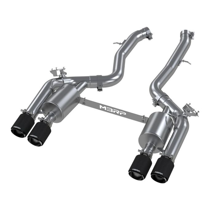 S45023CF, MBRP S45023CF Resonator-Back 3" Armor Pro (T304 Stainless Steel / Dual Rear with Carbon Tips) for BMW M2 Competition (F87) 2019-2021 في الإمارات العربية المتحدة, دبي. Condition - new. Price ⁦11,060 AED⁩. Photo, seller contacts | AUTO.AE