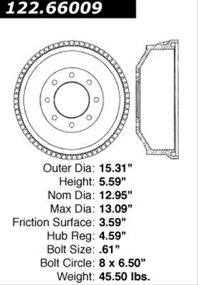 CEB-122-66009, Centric Premium Brake Drums 122.66009 в ОАЭ, Дубай. Состояние - новое. Цена 540 AED. Фото, контакты продавца | AUTO.AE