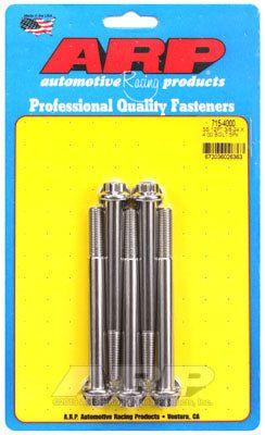 715-4000, ARP 715-4000 SAE Bolt Kit 3/8-24 x 4.000 12pt 7/16 wrenching SS bolts في الإمارات العربية المتحدة, دبي. Condition - new. Price 270 AED. Photo, seller contacts | AUTO.AE
