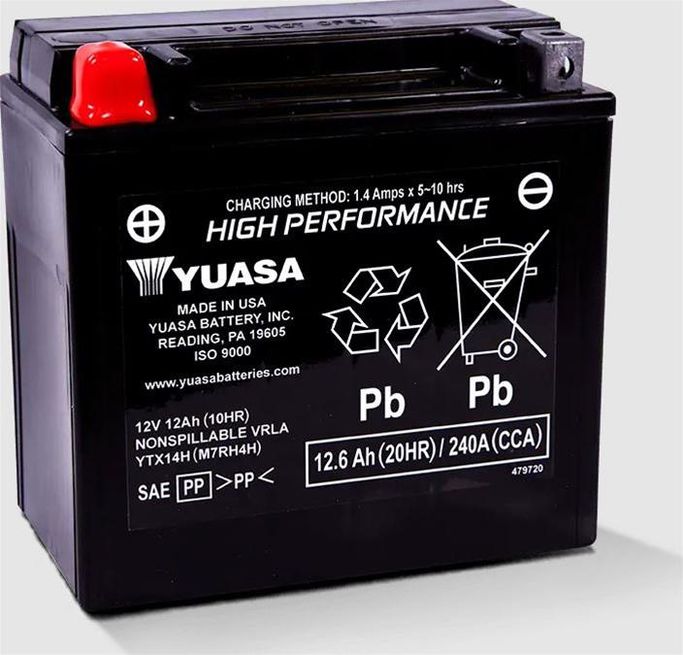 YSA-YTX14H, Yuasa AGM High Performance Maintenance-Free Batteries YTX14H в ОАЭ, Дубай. Состояние - новое. Цена ⁦570 AED⁩. Фото, контакты продавца | AUTO.AE