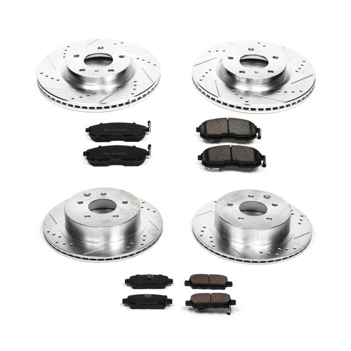 PWR-K2710, PowerStop Z23 Evolution Sport Brake Upgrade Kits for 2003-2005 350Z, G35 - K2710 في الإمارات العربية المتحدة, دبي. Condition - new. Price ⁦1,580 AED⁩. Photo, seller contacts | AUTO.AE