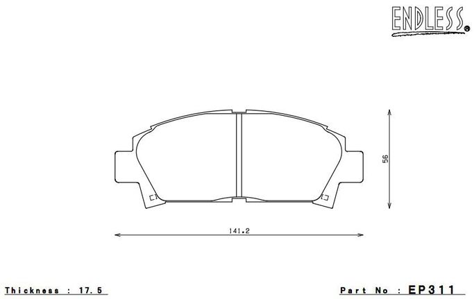 EP311MA45B, ENDLESS EP311MA45B Front brake pads TOYOTA Celica ST202 (3S-GE) في الإمارات العربية المتحدة, دبي. Condition - new. Price 1,900 AED. Photo, seller contacts | AUTO.AE