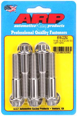 616-2250, ARP 616-2250 SAE Bolt Kit 7/16-14 X 2.250 12pt SS bolts в ОАЭ, Дубай. Состояние - новое. Цена 280 AED. Фото, контакты продавца | AUTO.AE