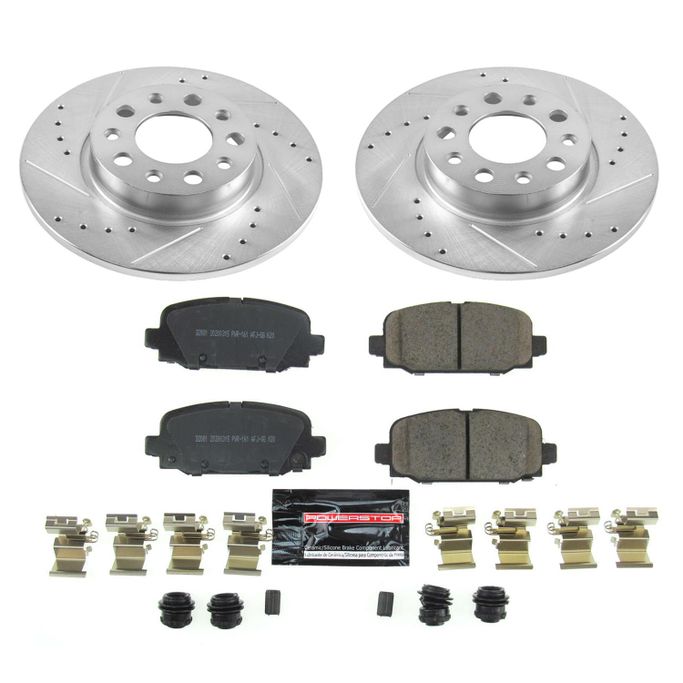 PWR-K7736, PowerStop Z23 Evolution Sport Brake Upgrade Kits for 2017-2025 COMPASS - K7736 в ОАЭ, Дубай. Состояние - новое. Цена 740 AED. Фото, контакты продавца | AUTO.AE