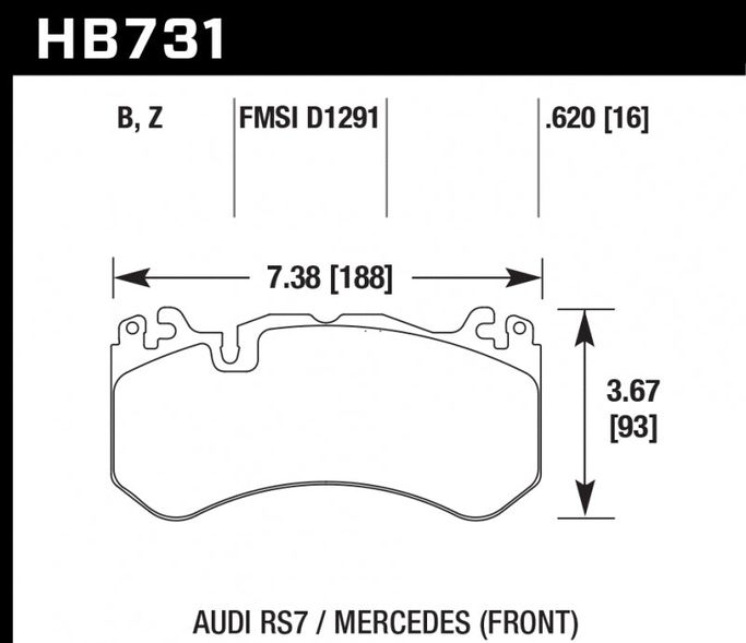 HB731B.620, HAWK HB731B.620 Brake Pads HPS 5.0 Front MERCEDES-Benz AMG GT 63/C63 AMG/AMG GT R/SL63 AMG/AUDI RS7 в ОАЭ, Дубай. Состояние - новое. Цена ⁦1 190 AED⁩. Фото, контакты продавца | AUTO.AE