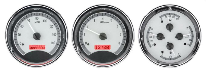DAK-VHX-1020-S-R, Dakota Digital VHX Series Universal Round Analog Gauge Kits VHX-1020-S-R в ОАЭ, Дубай. Состояние - новое. Цена ⁦4 520 AED⁩. Фото, контакты продавца | AUTO.AE