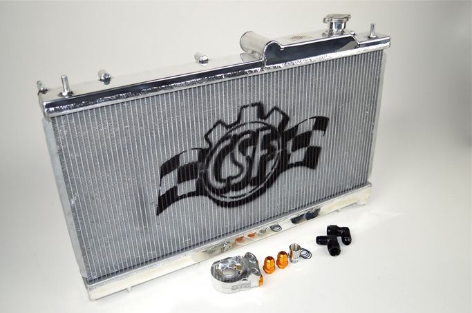 3076O, CSF 3076O All-aluminum radiator with built-in oil cooler for SUBARU WRX/STI 2002-2007 في الإمارات العربية المتحدة, دبي. Condition - new. Price ⁦3,580 AED⁩. Photo, seller contacts | AUTO.AE